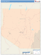 White Pine County, NV Digital Map Color Cast Style